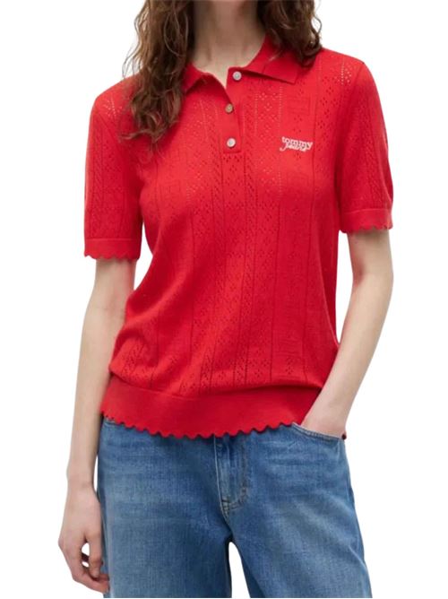Polo in maglia traforata Tommy Jeans | DW0DW22932XK9